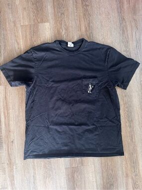 BORN X RAISED Black Snooty Fox Pocket T-Shirt - size XLarge